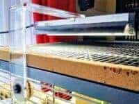 Vogellampe über Käfigdach