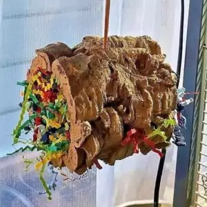Röhren aus Kork oder Holz
