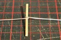 Holzspieß mit Draht Holzspieß mit Draht