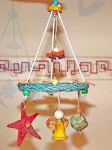 Weihnachtskranz mit Engel Weihnachtskranz mit Engel