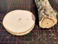 Bambusball - Futterversteck 02 Birkenscheibe und Korkast