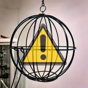 Warnung vor der Nutzung eines Futterballs