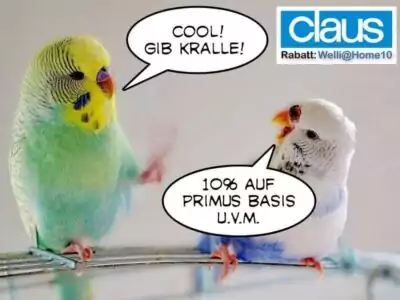 Rabatt auf Claus-Produkte