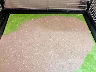 Fallschutzboden mit Vogelsand