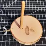 Eingesteckter Stab