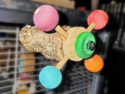 Drehstitzstange mit Kugeln Drehstitzstange mit Kugeln
