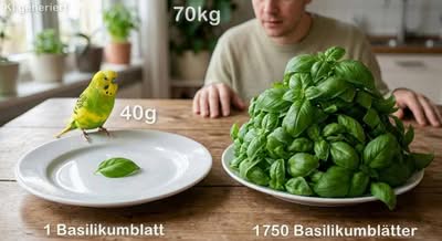 Veranschaulichung der Dosis von Inhaltsstoffen