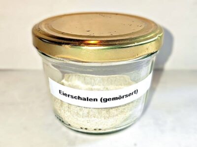 Mineralpulver aus Eierschalen Mineralpulver aus Eierschalen