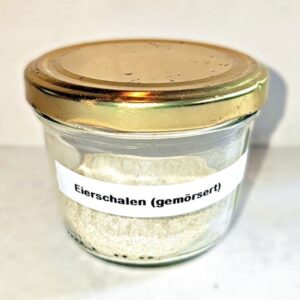 Mineralpulver aus Eierschalen