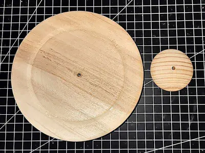 Teller & Holz-Platine Teller & Holz-Platine