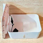 Trinkbrunnen - Pumpe 1 Plastikeinsatz abheben