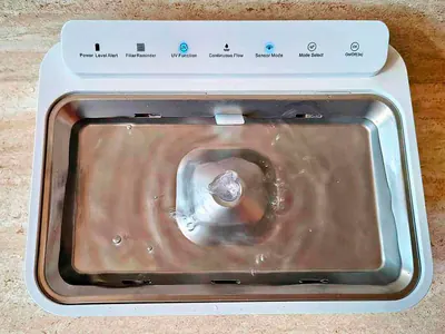 Trinkbrunnen - eingeschaltet Eingeschalteter Trinkbrunnen