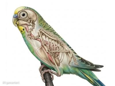 Die Anatomie des Wellensittichs