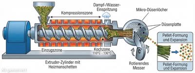 Extrusion von Pellets