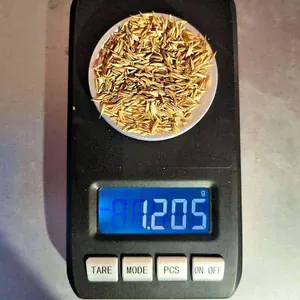 Wiegen der Grassamen