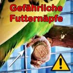 Warnung vor gefährlichen Futternäpfe