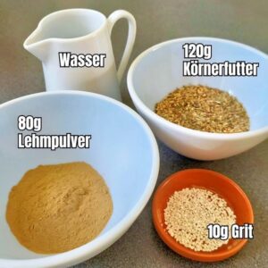 Lehm-Leckerlies 1 Zutaten